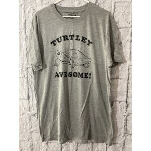New Crazy Dog Tee XL “Turtley Awesome” Turtle Tee